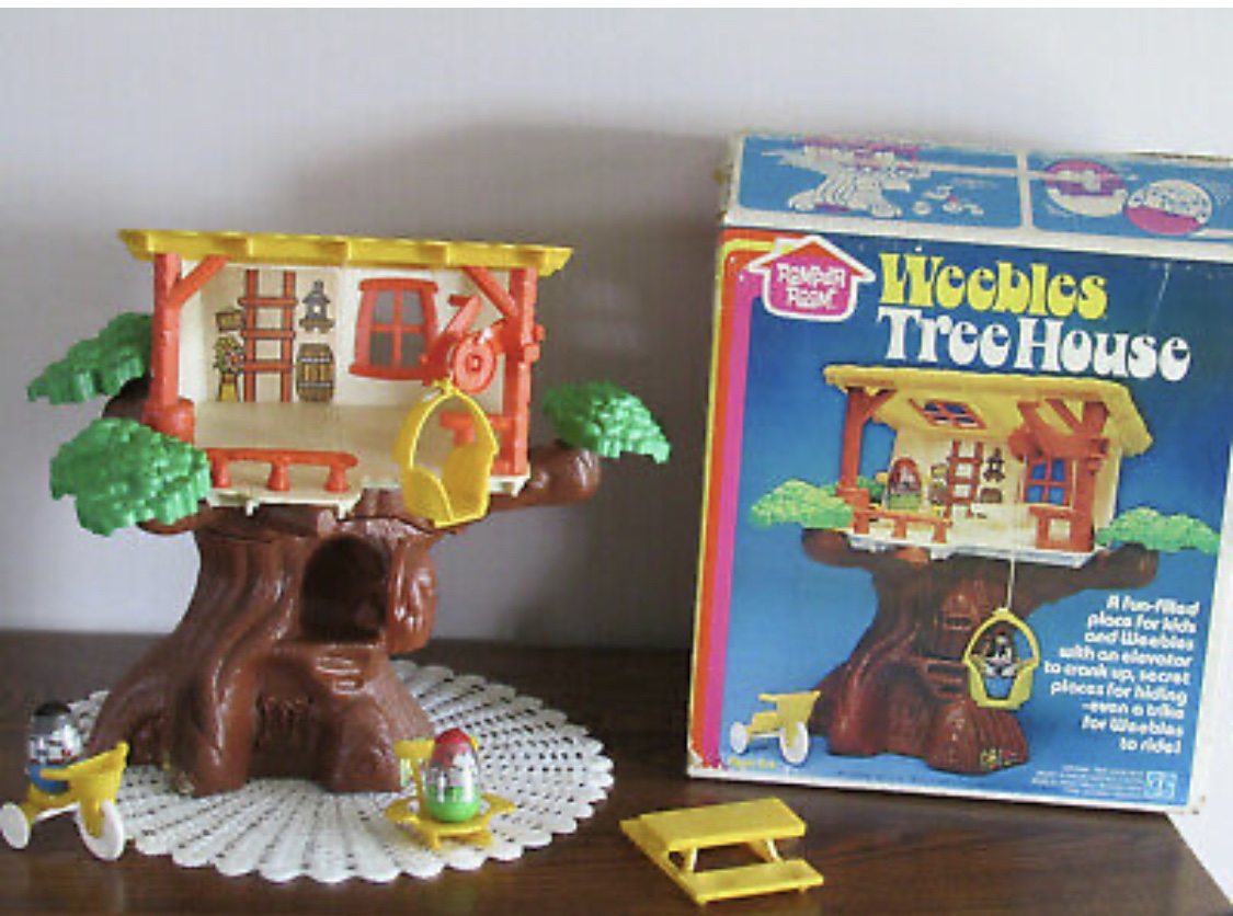 A vintage weebles treehouse from the 80s